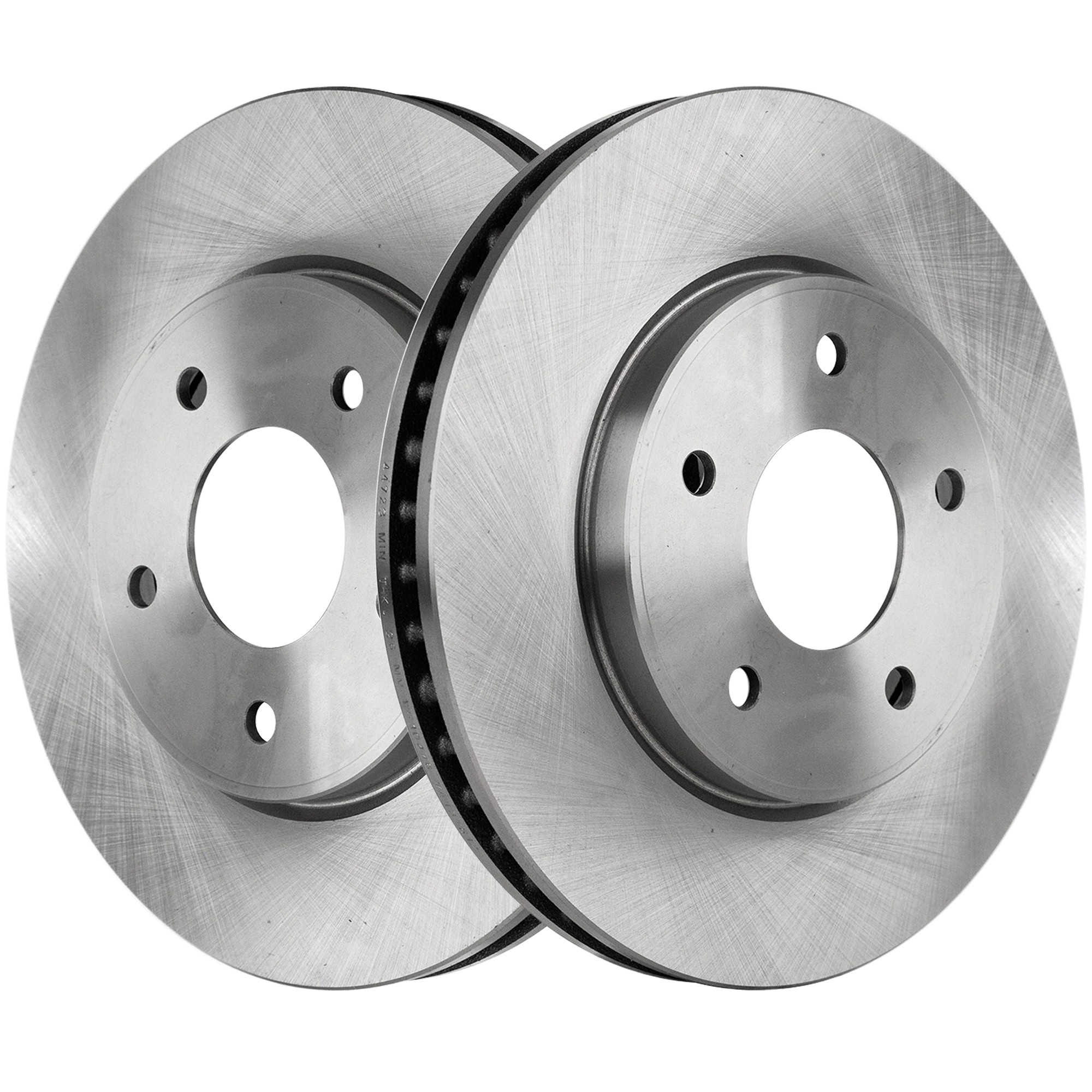 Front Brake Disc, Natural Finish, Plain Surface, Vented, 5 Lugs, 282.6 mm, Pro-Line Series