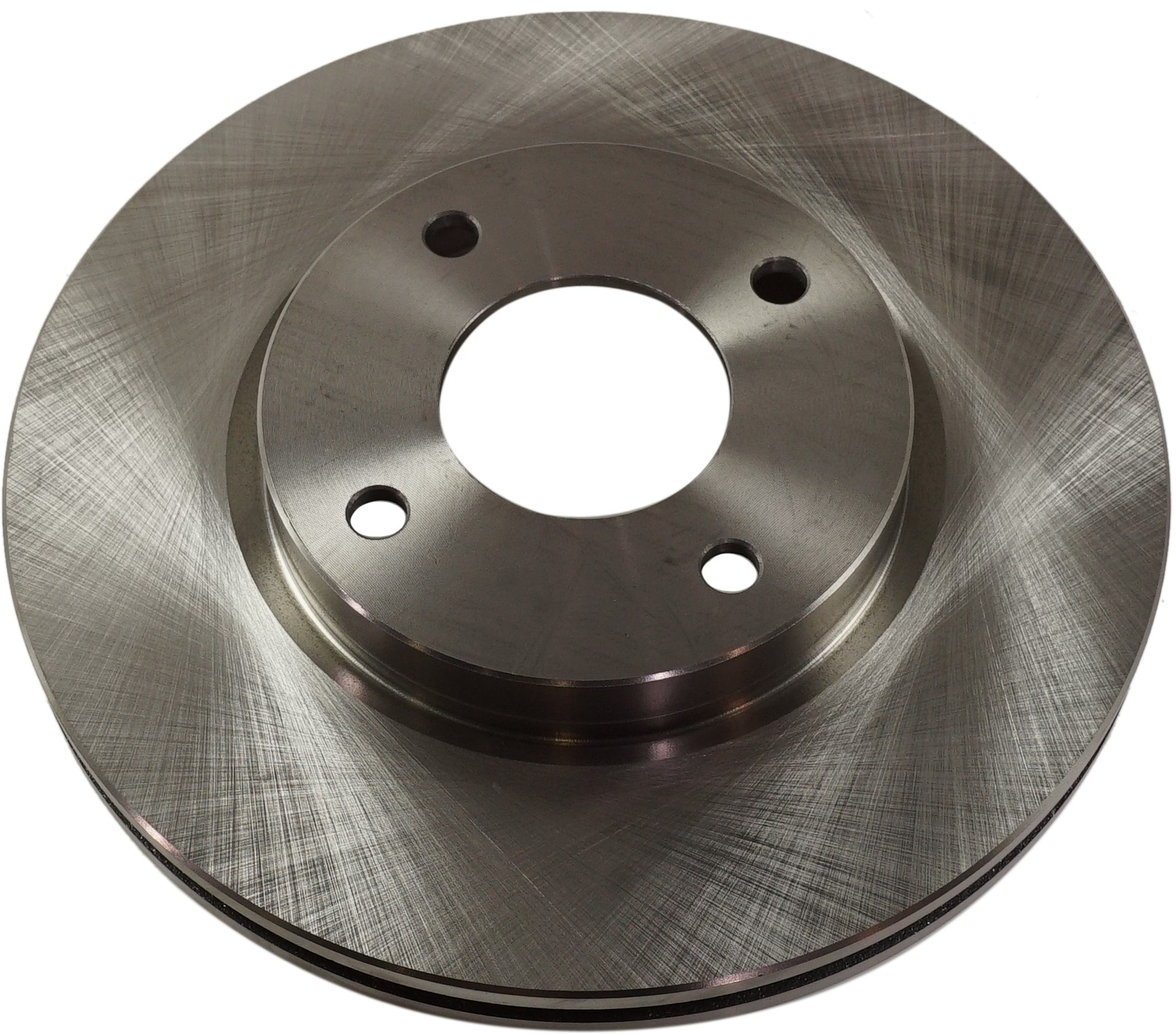 Front Brake Disc, Natural Finish, Plain Surface, Vented, 4 Lugs, 279.91 mm, Pro-Line Series - Image 2