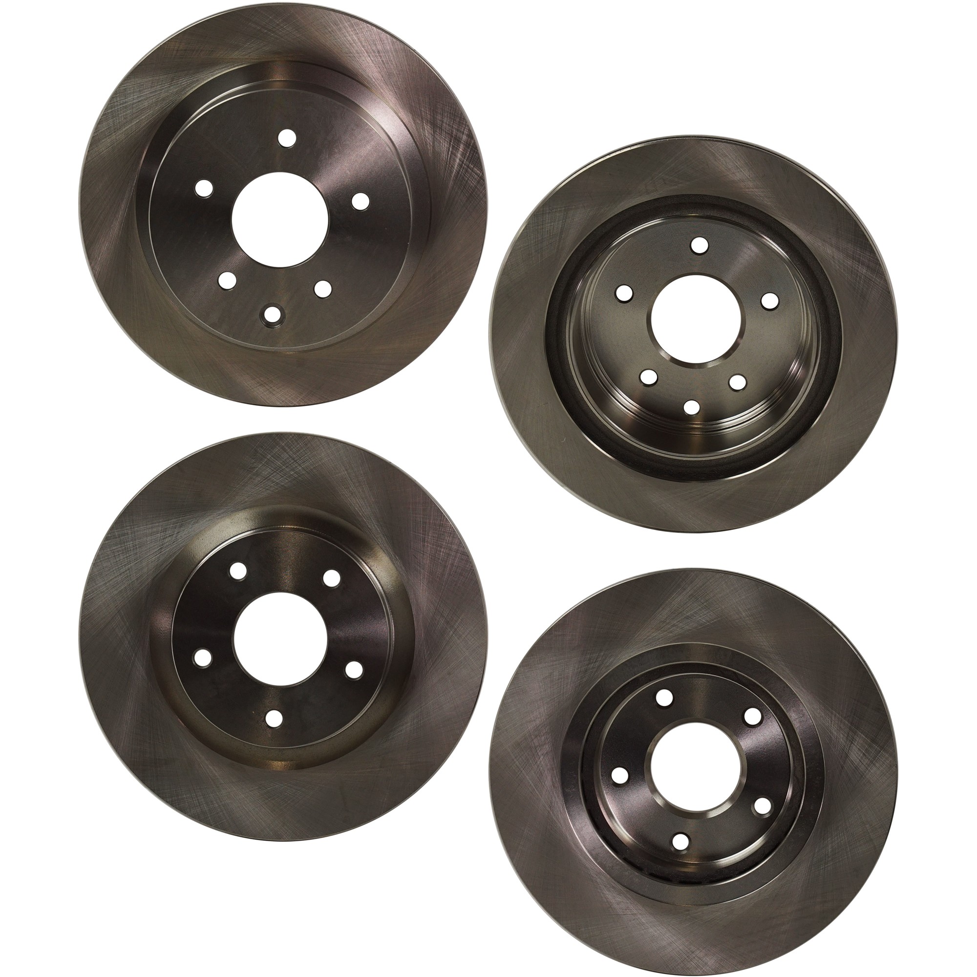 Front and Rear Brake Disc, Natural Finish, Plain Surface, Vented, 5 Lugs, Front-295.91 mm/Rear-291.85 mm, 2.5L, 4Cyl, Pro-Line Series