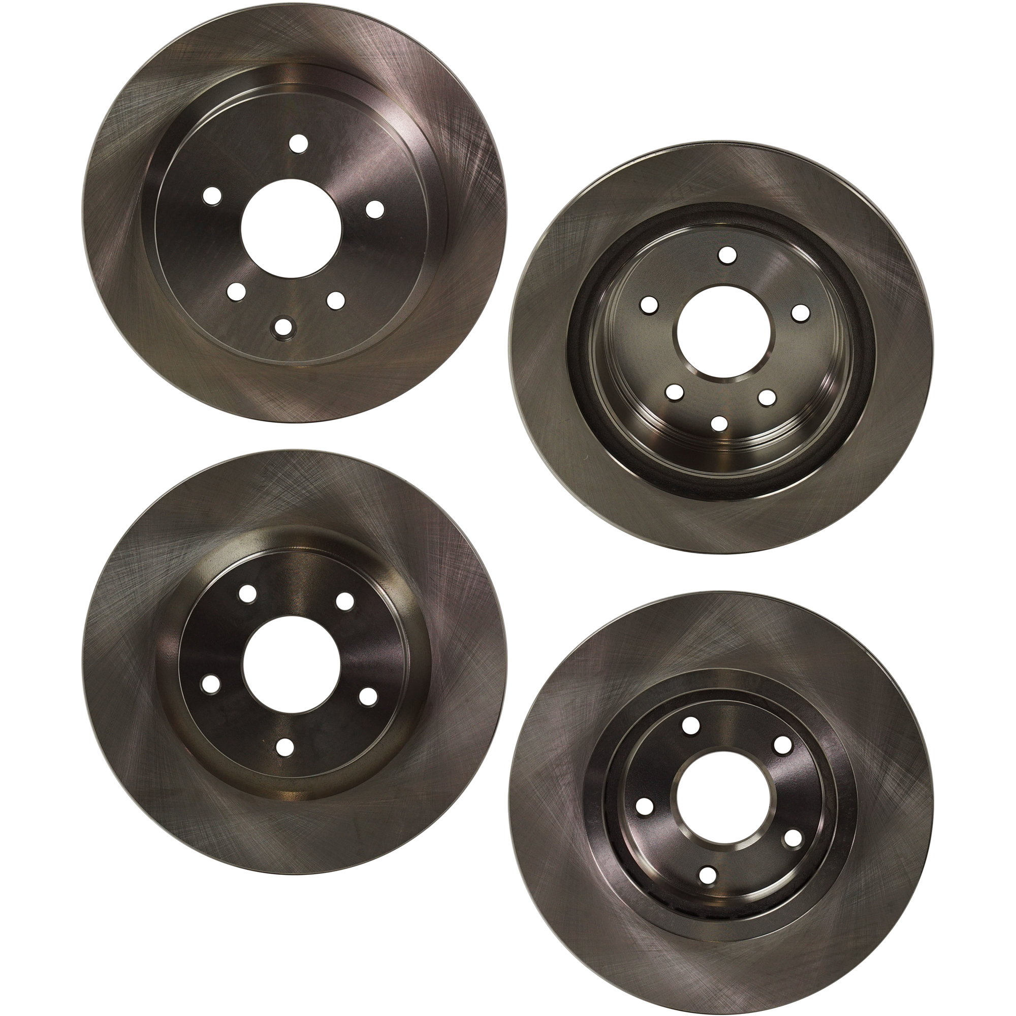 Front and Rear Brake Disc, Natural Finish, Plain Surface, Vented, 5 Lugs, Front-295.91 mm/Rear-291.85 mm, 2.5L, 4Cyl, Pro-Line Series - Image 2
