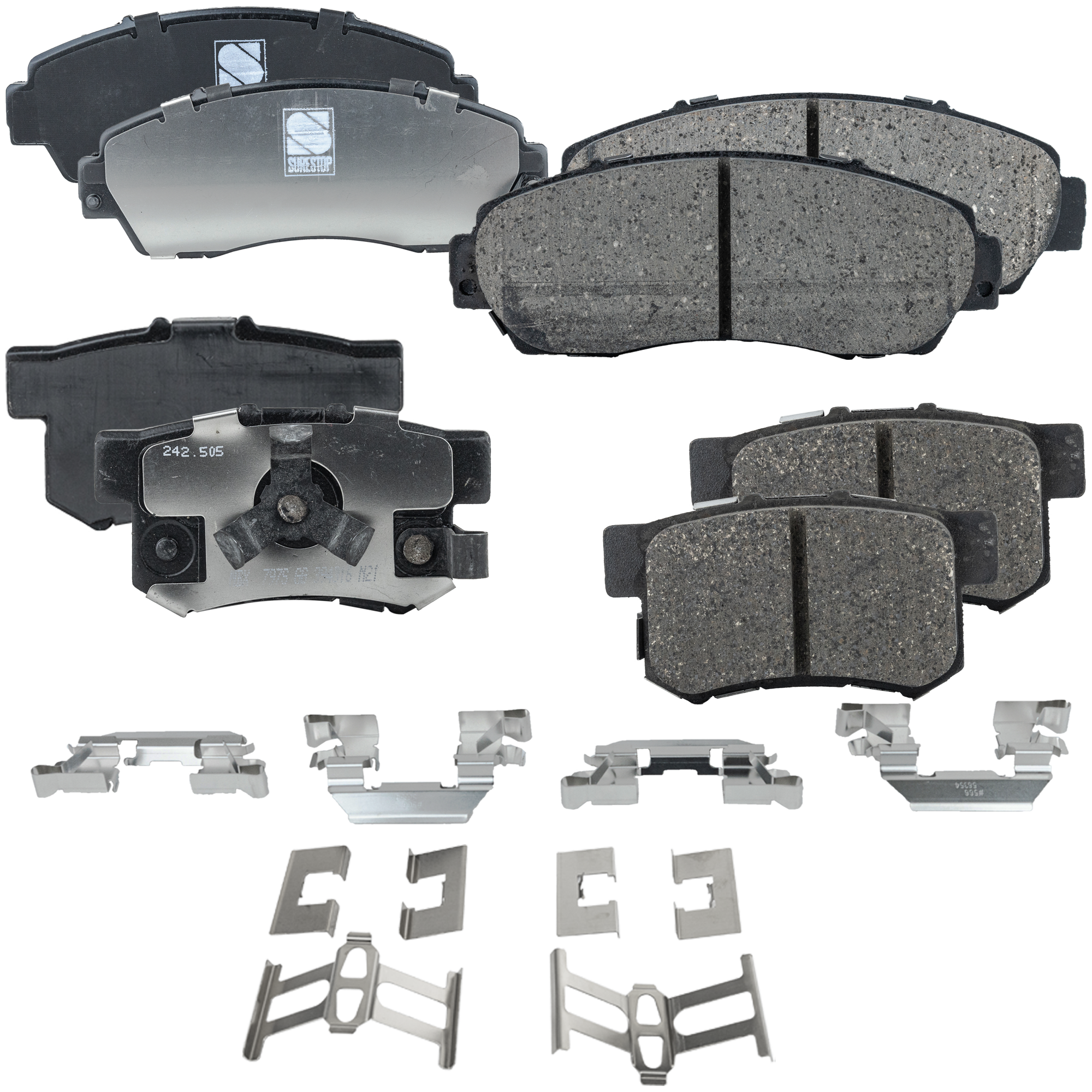 Front and Rear Brake Pad Set, Ceramic, Pro-Line Series - Image 2