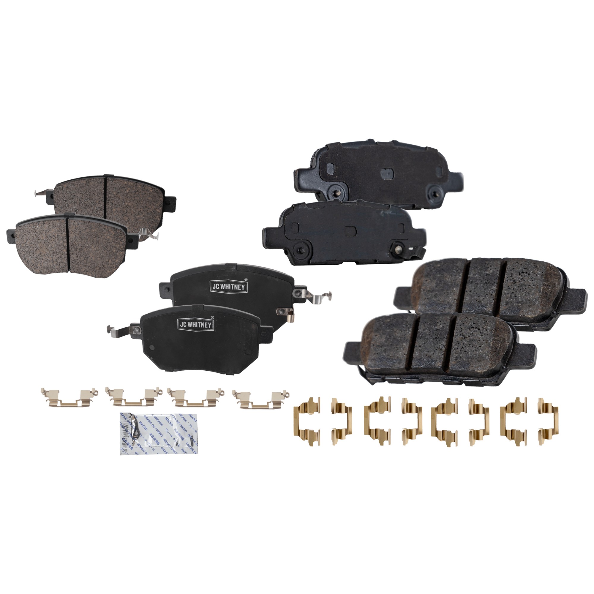 Front and Rear Brake Pad Sets, Pro-Line Series, Ceramic Pad Material