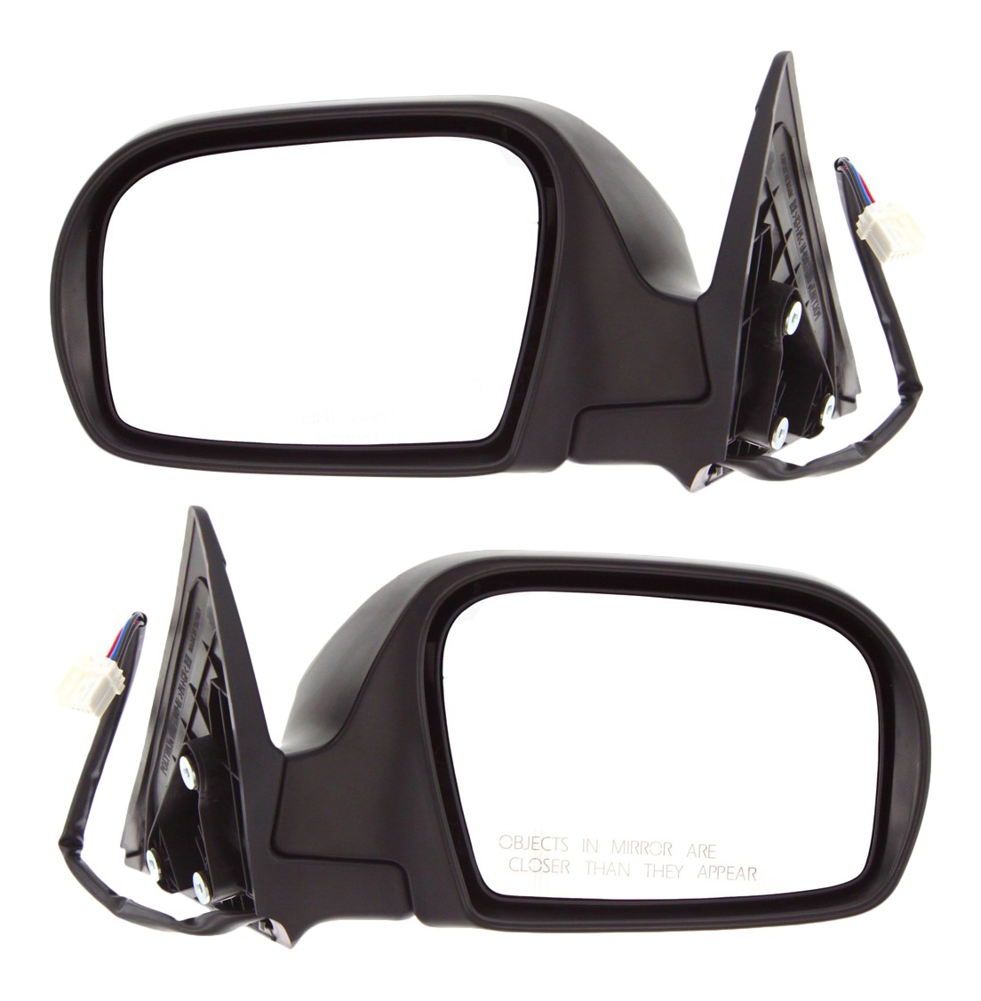 Driver and Passenger Side Mirrors, Power Adjust, Manual Folding, Heated, Textured Black, No Signal Light, No Memory, No Puddle Light, No Auto-Dimming, No Blind Spot Feature