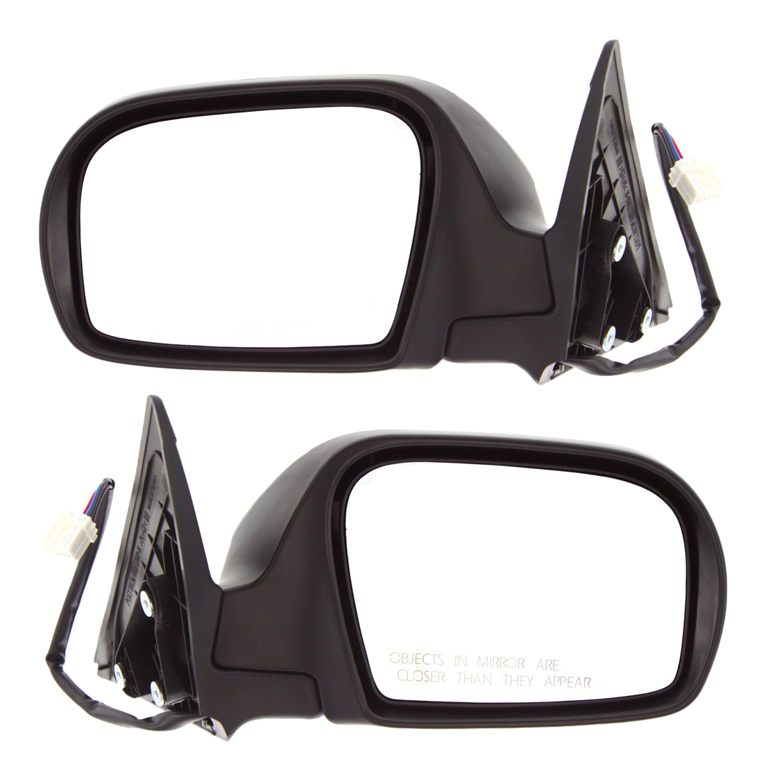 Driver and Passenger Side Mirrors, Power Adjust, Manual Folding, Heated, Textured Black, No Signal Light, No Memory, No Puddle Light, No Auto-Dimming, No Blind Spot Feature - Image 2