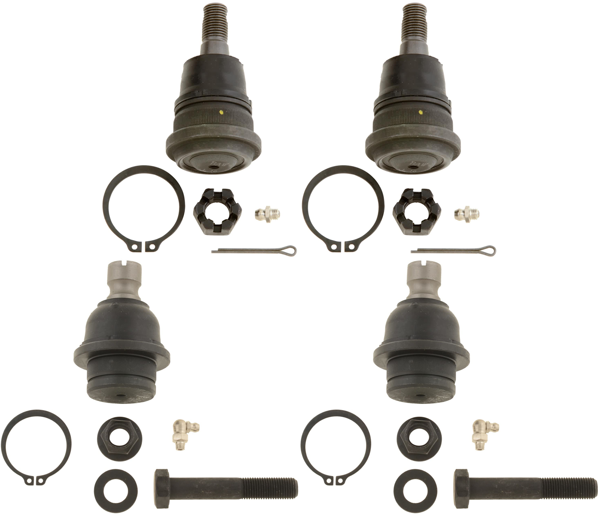 SET-TRWJBJ930-A Front, Driver and Passenger Side, Upper and Lower Ball Joint - Image 2