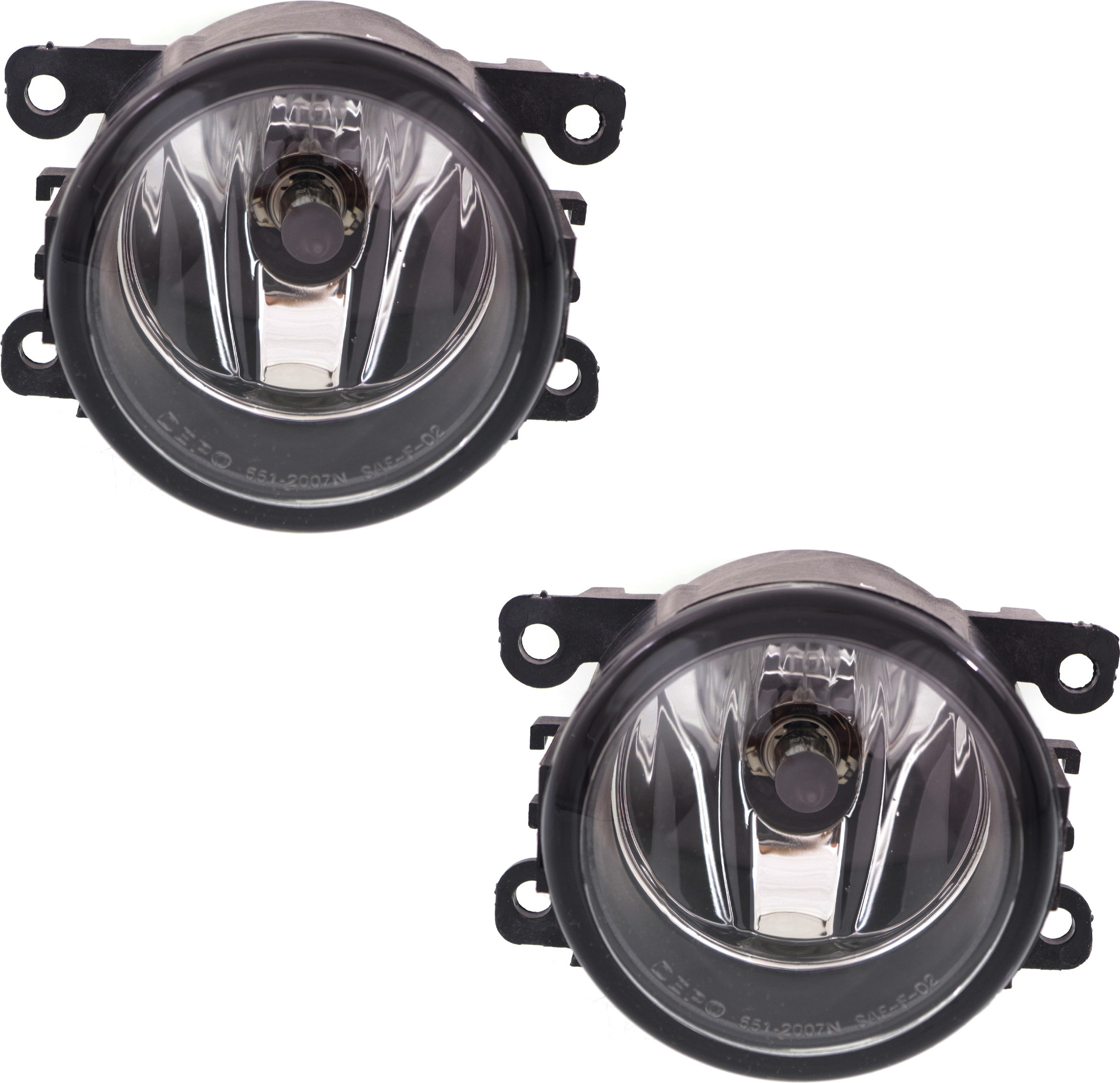 Front, Driver and Passenger Side Fog Lights, With bulb(s), Halogen, CAPA CERTIFIED
