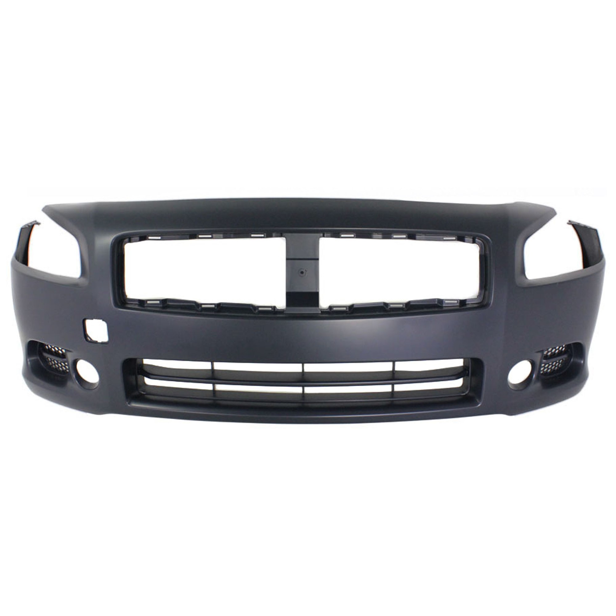 1633-87Q-0 Front Primed Bumper Cover, White Glove Premium Unfolded Delivery, With Fog Light Holes CAPA Certified