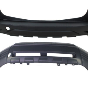 Sport Utility Front and Rear Primed Bumper Cover 2.5L, 4Cyl, Without parking aid sensor holes, With tow hook hole, CAPA Certified