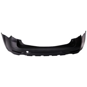 Sport Utility Rear Primed Bumper Cover 2.5L, 4Cyl, Without parking aid sensor holes, With tow hook hole