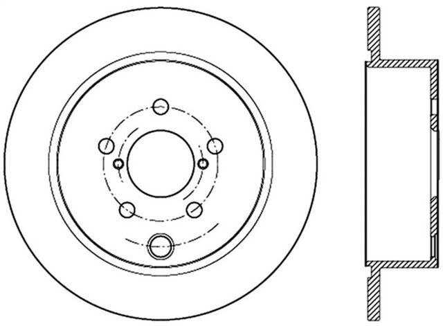 StopTech Rear Right Disc Brake Rotor for a Subaru Forester | 126.47035SR