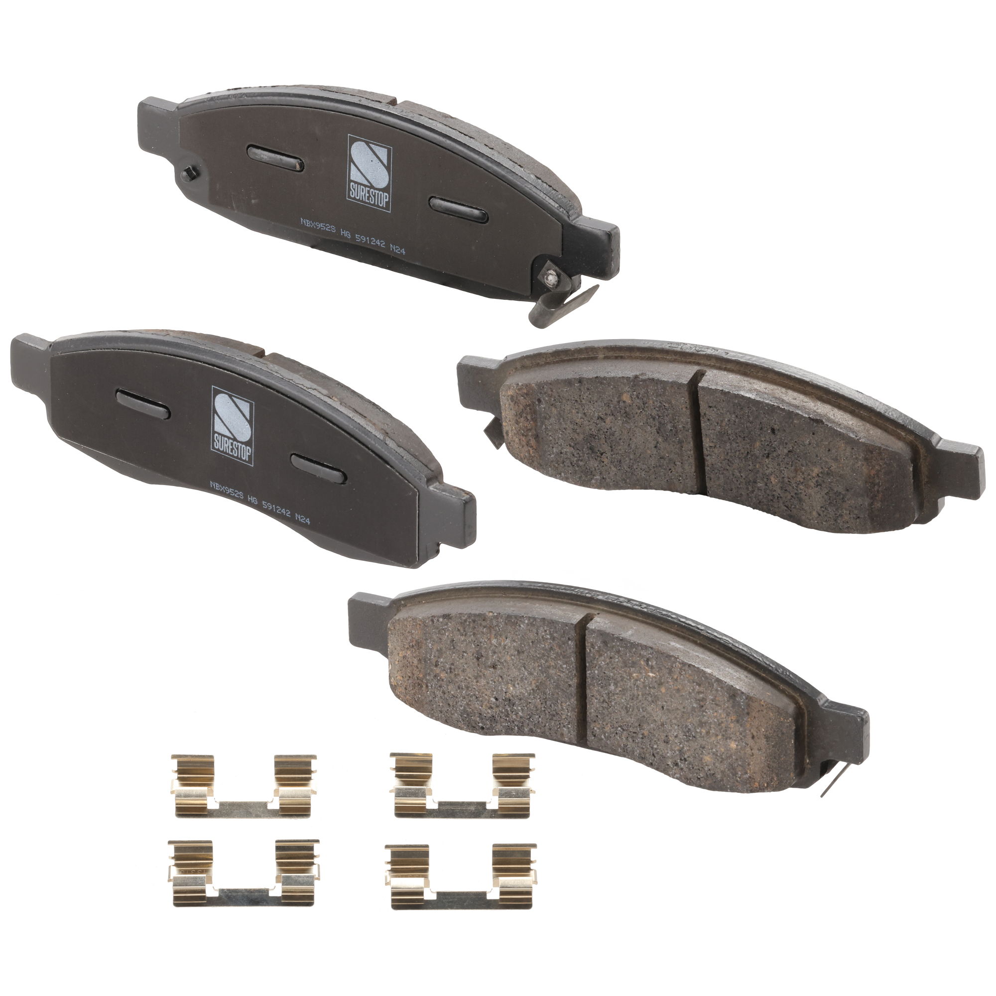 Front Brake Pad Set, Includes Shims and Hardware - Image 2