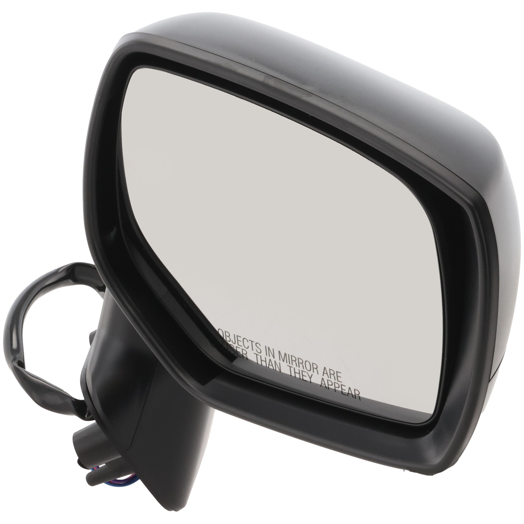 Passenger Side Mirror, Power Adjust, Non-Heated, Manual Folding, With 1 Paintable and 1 Textured Black Cap, No Signal Light, No Memory, No Puddle Light, No Auto-Dim, No Blind Spot Feature