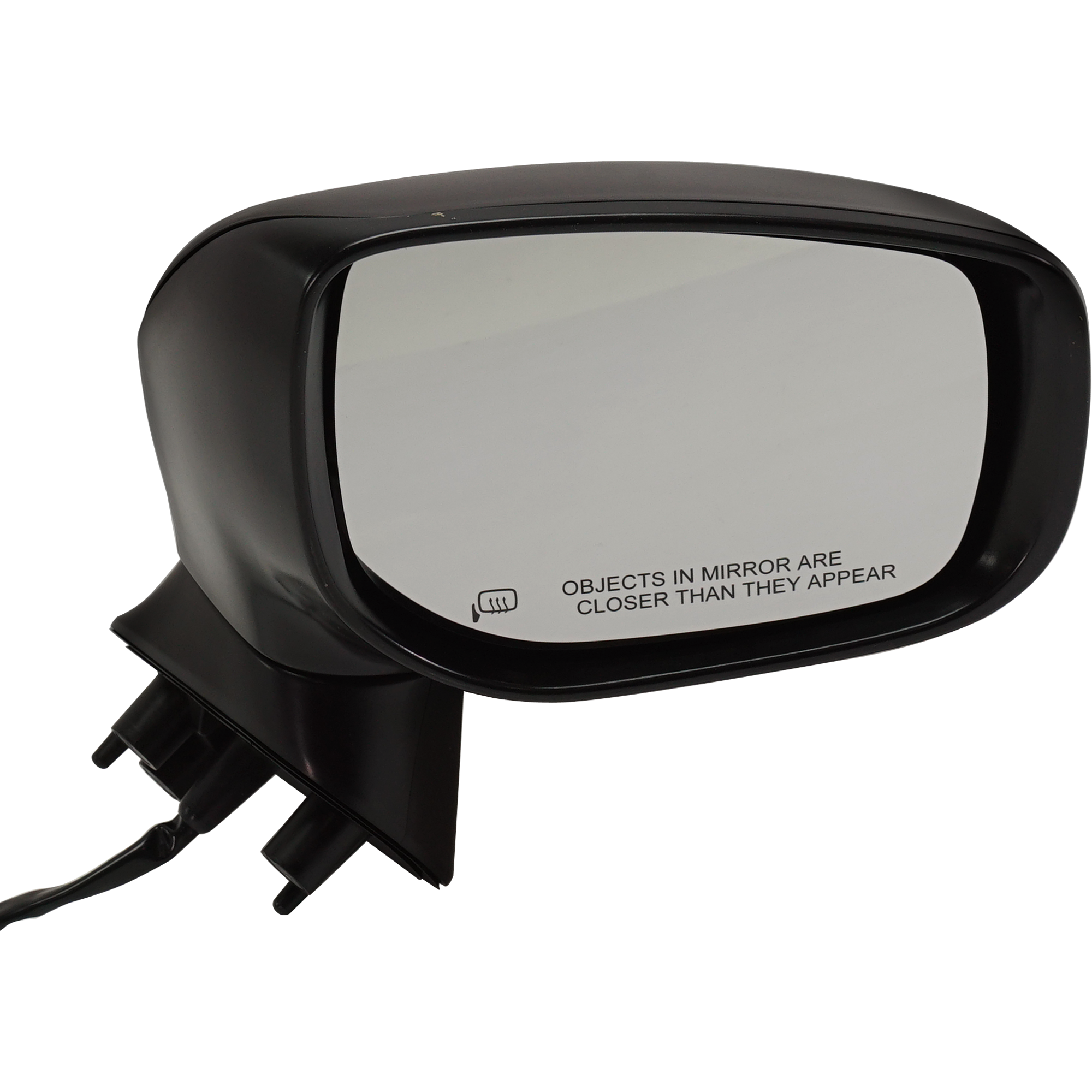 Passenger Side Mirror, Power Adjust, Manual Folding, Heated, Textured Black, No Signal Light, No Memory, No Puddle Light, No Auto-Dimming, No Blind Spot Feature - Image 2