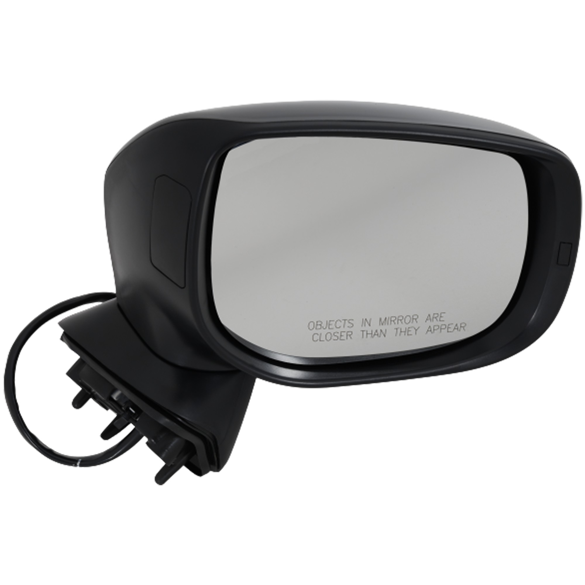 Passenger Side Mirror, Power Adjust, Non-Heated, Manual Folding, Textured Black, No Signal Light, No Memory, No Puddle Light, No Auto-Dim, No Blind Spot Feature