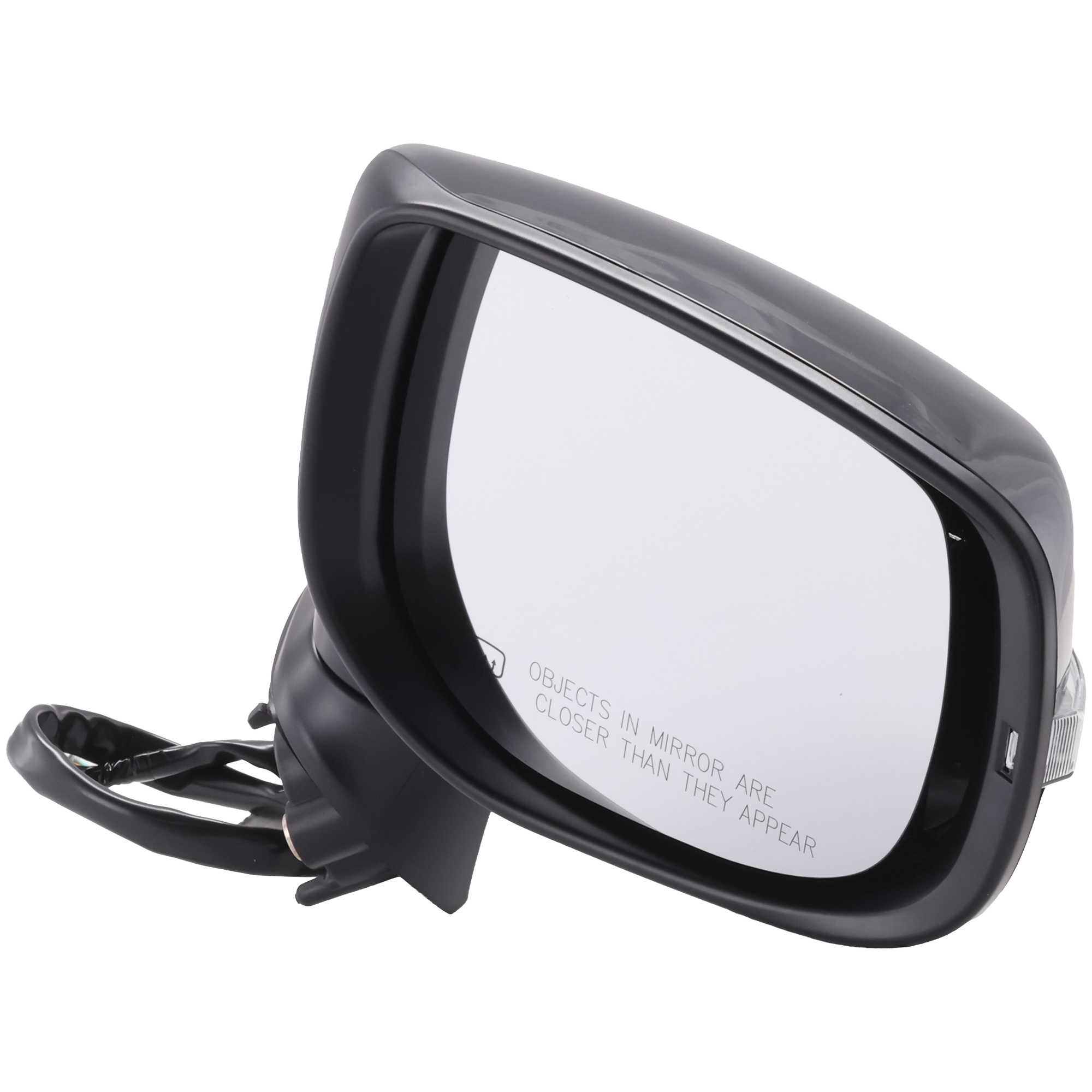 Passenger Side Mirror, Power Adjust, Heated, Manual Folding, Paintable, In-housing Signal Light, No Memory, No Puddle Light, No Auto-Dim, With Blind Spot Detection in Glass - Image 2