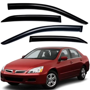 TAPE-ON WINDOW VISORS Rain Guards Vent Shade for 2003-2007 Honda Accord Sedan