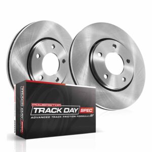 TDSK6111 Front Brake Disc and Pad Kit, Silver zinc-plated, Plain Surface, 5 Lugs, 277 mm, Carbon Fiber Metallic, Track Day Spec