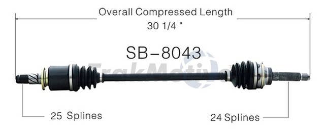 TrakMotive CV Axle Shaft | SB-8043