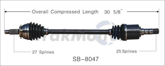 TrakMotive CV Axle Shaft | SB-8047