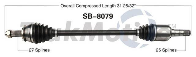 TrakMotive CV Axle Shaft | SB-8079