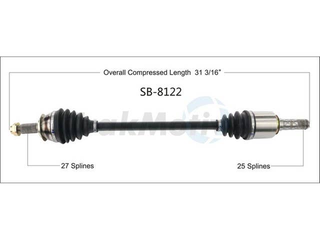 TrakMotive CV Axle Shaft | SB-8122
