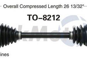 TrakMotive Front Left CV Axle Shaft for a Toyota Camry | TO-8212