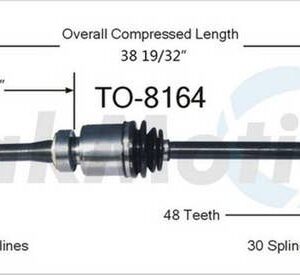 TrakMotive Front Right CV Axle Shaft | TO-8164