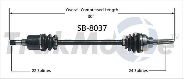 TrakMotive SB-8037 | CV Axle Shaft