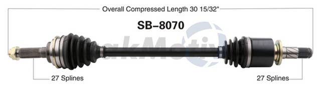 TrakMotive SB-8070 | Subaru Impreza CV Axle Shaft