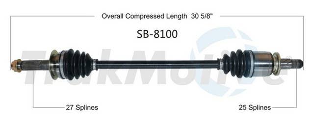 TrakMotive SB-8100 | Subaru Impreza CV Axle Shaft