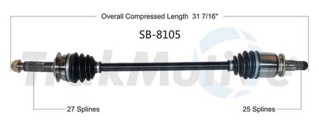 TrakMotive SB-8105 | Subaru Forester CV Axle Shaft