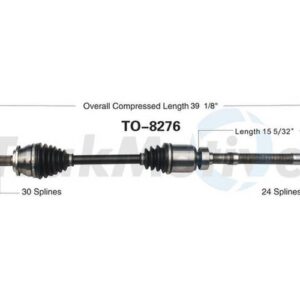 TrakMotive TO-8276 | Toyota RAV4 Front Right CV Axle Shaft