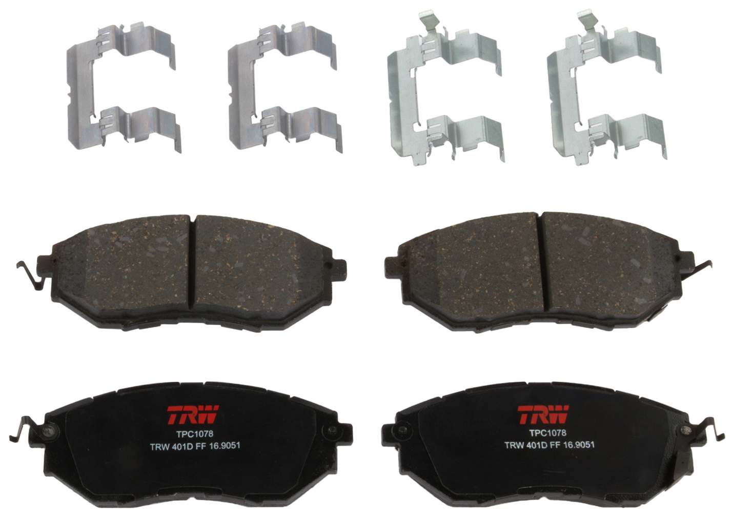 TXH1078 Front Premium Braking Series Semi-metallic Brake Pad Set