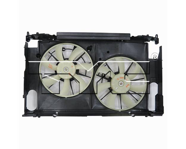 TYC Dual Radiator and Condenser Fan Assembly for a Toyota RAV4 | 623290