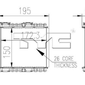 TYC Front HVAC Heater Core | 96083