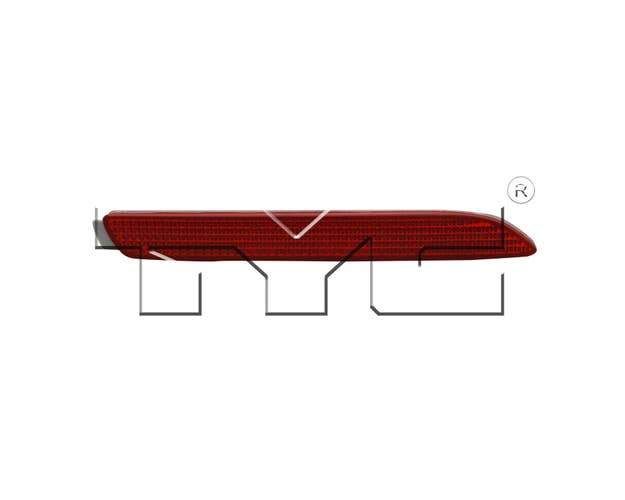 TYC Rear Left Reflector Assembly | 17-5280-00-9
