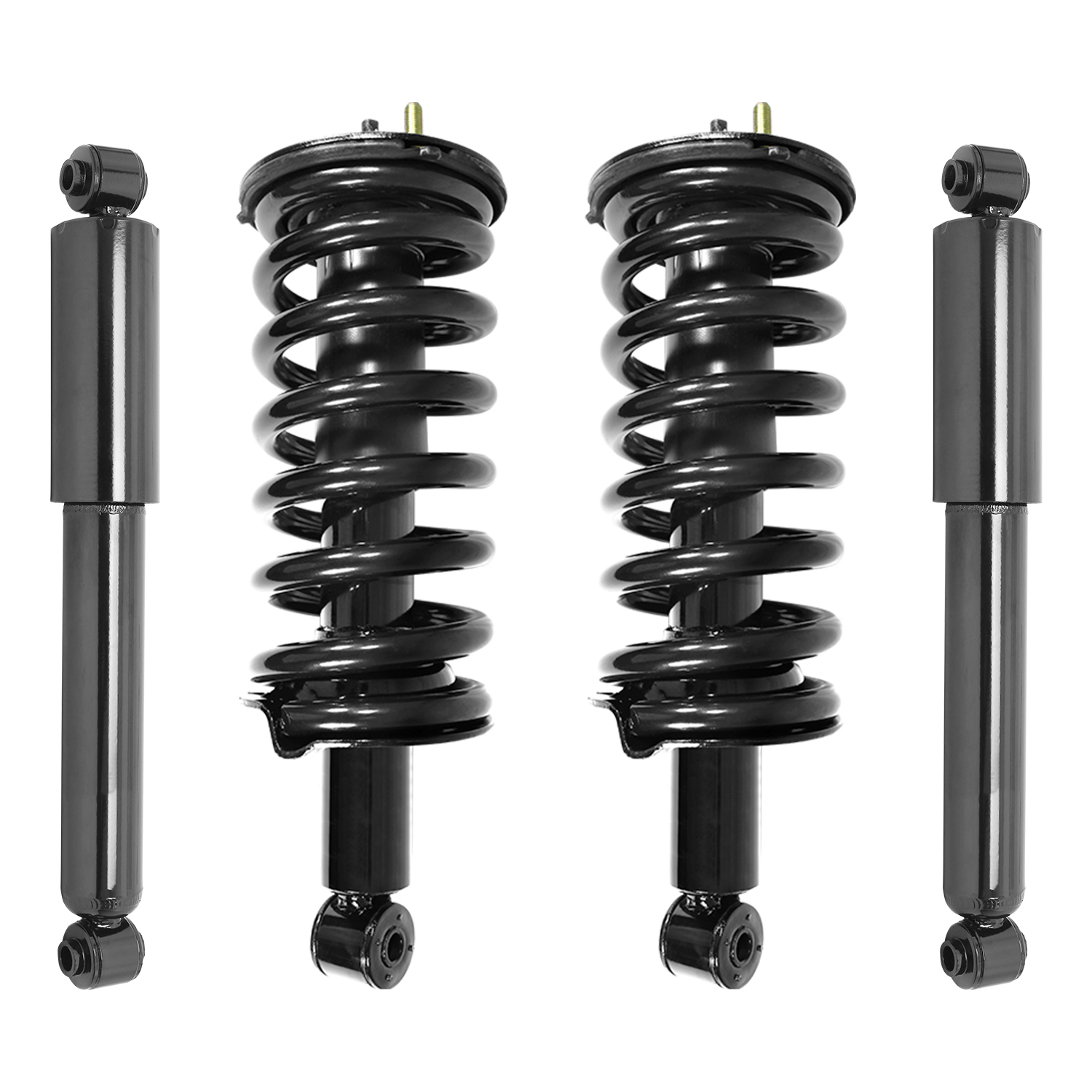 4-11300-255040-001 Front and Rear, Driver and Passenger Side Shock and Fully Loaded Strut, 4WD