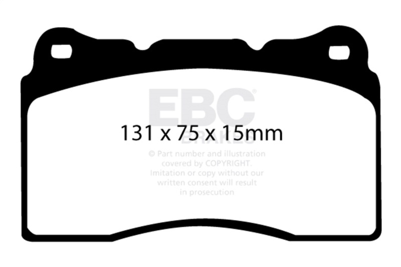 UD1001 Front Ultimax2 OEM Replacement Aramid Fiber Brake Pad Set