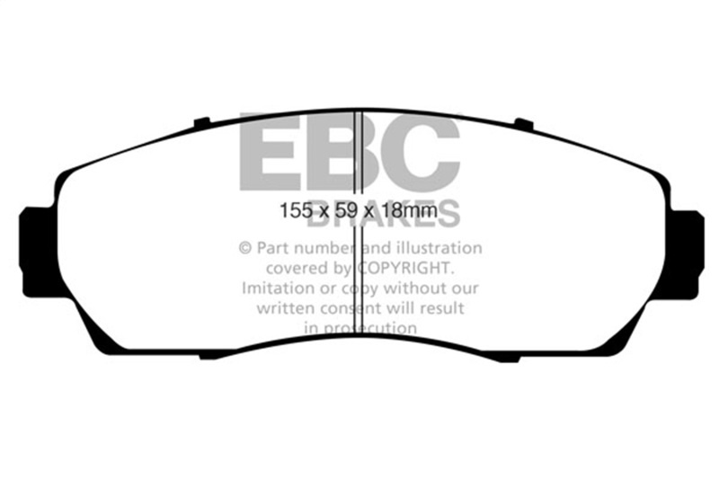 UD1089 Front Ultimax2 OEM Replacement Aramid Fiber Brake Pad Set