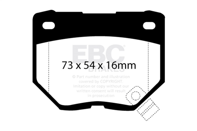 UD461 Rear Ultimax2 OEM Replacement Aramid Fiber Brake Pad Set
