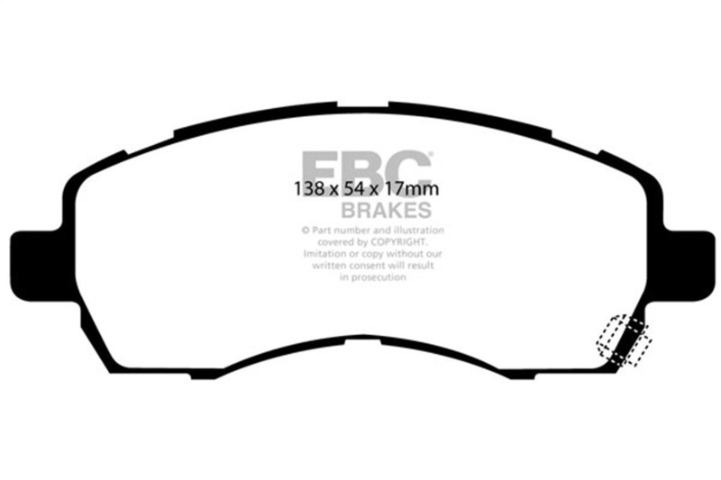 UD722 Front Ultimax2 OEM Replacement Aramid Fiber Brake Pad Set