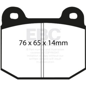 UD961 Rear Ultimax2 OEM Replacement Aramid Fiber Brake Pad Set