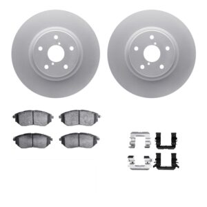 WDWH1-13024 Front Brake Disc and Pad Kit, Coated, Plain Surface, 330 mm, Ceramic, R1 GEO-Carbon Rotors with Ceramic Pads Series