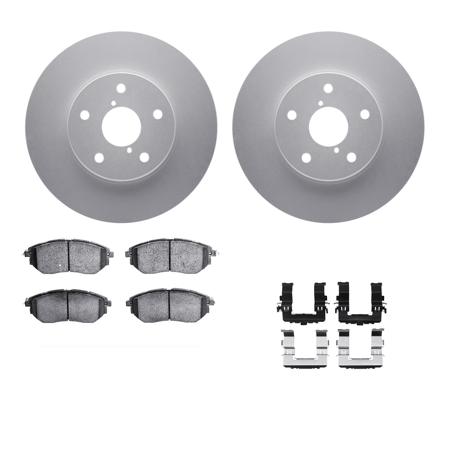 WDWH1-13025 Front Brake Disc and Pad Kit, Coated, Plain Surface, 305 mm, Ceramic, R1 GEO-Carbon Rotors with Ceramic Pads Series
