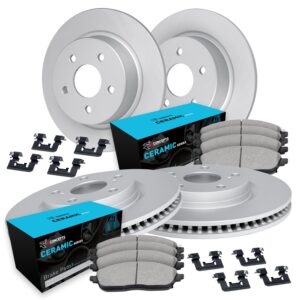 WDWH2-13039 Front and Rear Brake Disc and Pad Kit, Coated, Plain Surface, Front - 305 mm, Rear - 295 mm, Ceramic, R1 GEO-Carbon Rotors with Ceramic Pads Series