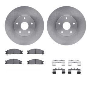 WFWH1-13010 Front Brake Disc and Pad Kit, Plain Surface, 305 mm, Ceramic, R1 eLINE Silver Rotors with Ceramic Pads Series