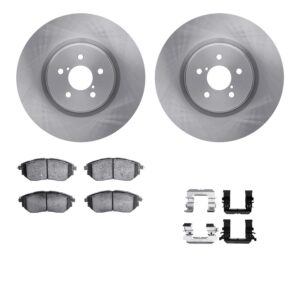 WFWH1-13037 Front Brake Disc and Pad Kit, Plain Surface, 330 mm, Ceramic, R1 eLINE Silver Rotors with Ceramic Pads Series