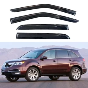 Window Visor Compatible with Honda Accord Sedan 2008-2012, 4PC Rain Guard Side W