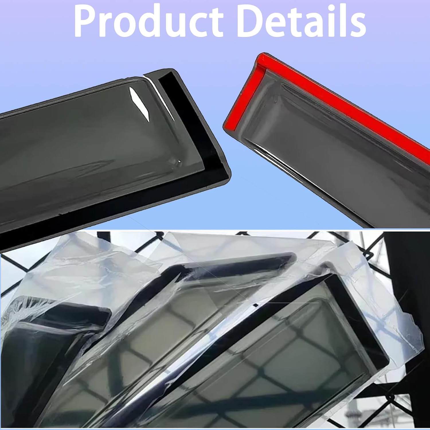 Window Visors Rain Guards for Daihatsu Ayla MK1-B100 2013-2022, Side Window Deflectors,Vent Visors Guard Deflector Shade Vent Shield