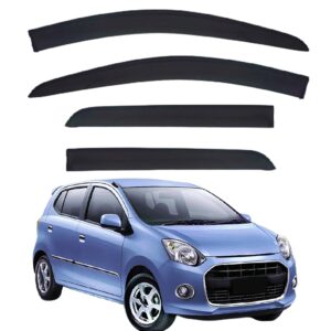 Window Visors Rain Guards for Daihatsu Ayla MK1-B100 2013-2022, Side Window Deflectors,Vent Visors Guard Deflector Shade Vent Shield
